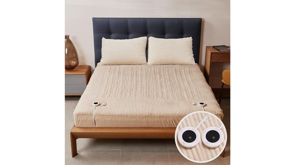 comfortable heated mattress pad