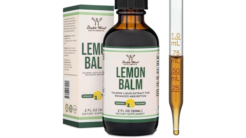 organic lemon balm tincture